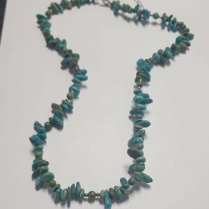 Jay King DTR  Turquoise Bead Sterling Silver Necklace 925